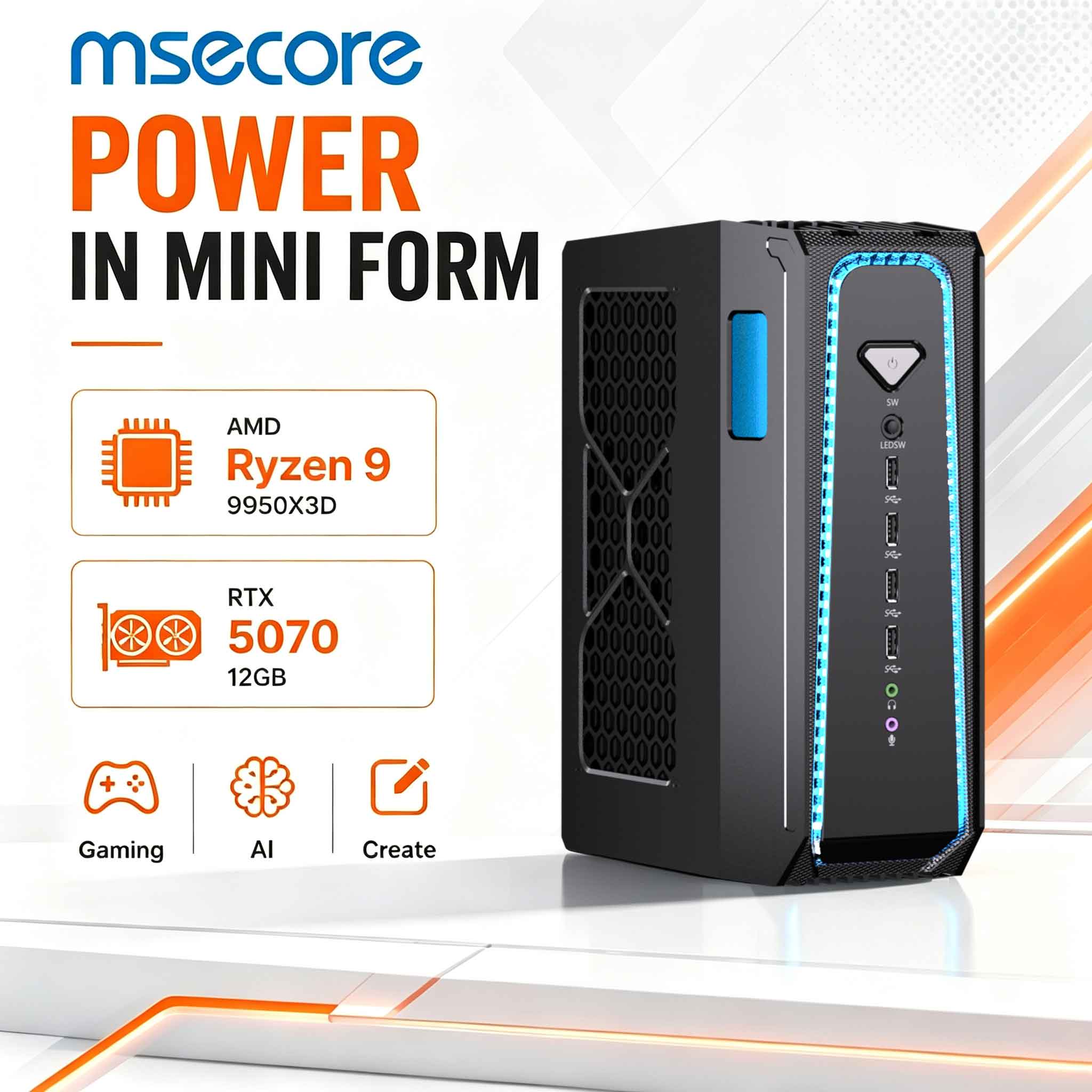 MSECORE 液冷ゲーミングPC AMD Ryzen 9  - Ddr5 32Gb のレビューと価格