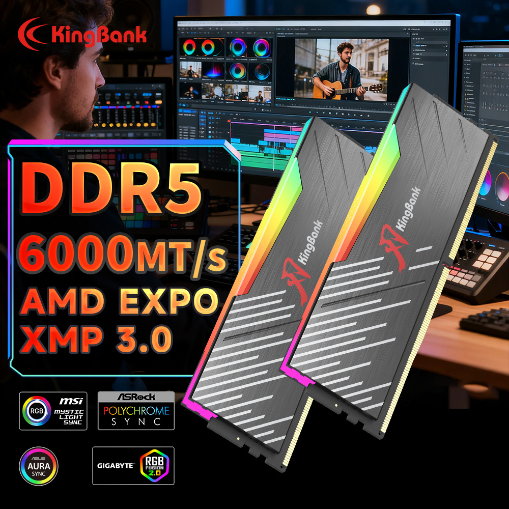 KingBank KRRB DDR5 RGB 16GB /1 - Ddr5 16Gb 6000Mhz のレビューと価格